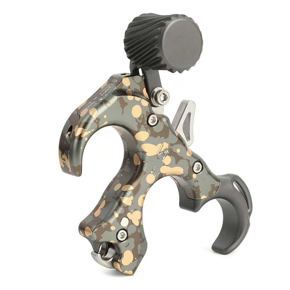 Compound Bow Release Aids 3 Finger Thumb Trigger Adjustable Archery RH LH Shoot - Image 3 of 4