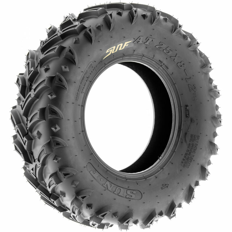 Full Set 4, SunF 25x812 25x8x12 & 25x1012 25x10x12 ATV UTV Tires 6