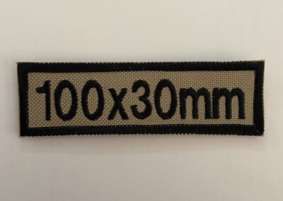 Hook Personalised Beige Tan Back Name ID Badge Morale Patch Name