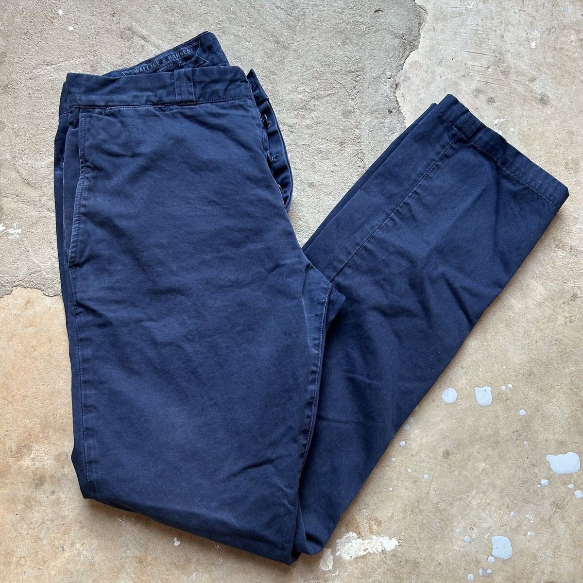 WALLACE & BARNES J.CREW 藍染 テーパードパンツ 32 NWT J.Crew Wallace Barnes NY Men's 30 x 32 Blue Trouser
