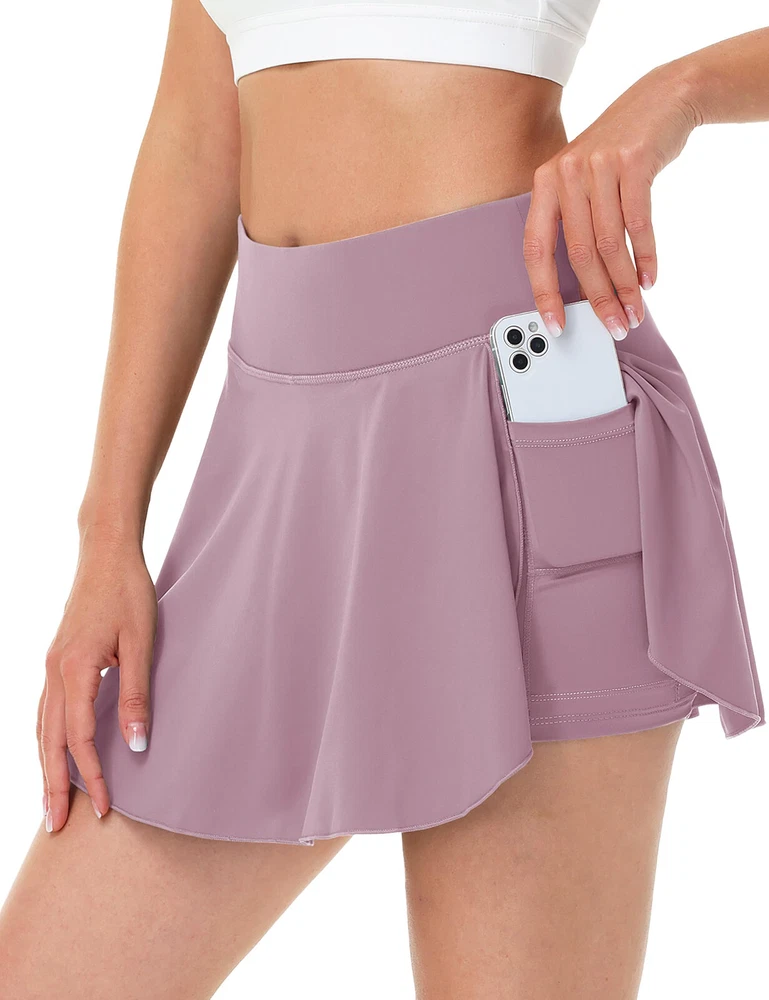 Womens Tennis Skirt Pleated Golf Skirts With Pocket High Waisted Athletic Skorts