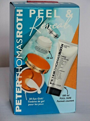 PETER THOMAS ROTH PEEL & REVEAL SET - FIRMX, 24K GOLD EYE PATCHES & WATER DRENCH