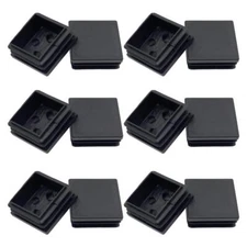 12Pack 38mm 1 1/2 Inch Square Plastic Plug Square Tubing End Caps Tubing Post...