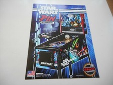 Englischer Flyer für Flipper Pinball Star Wars Pin