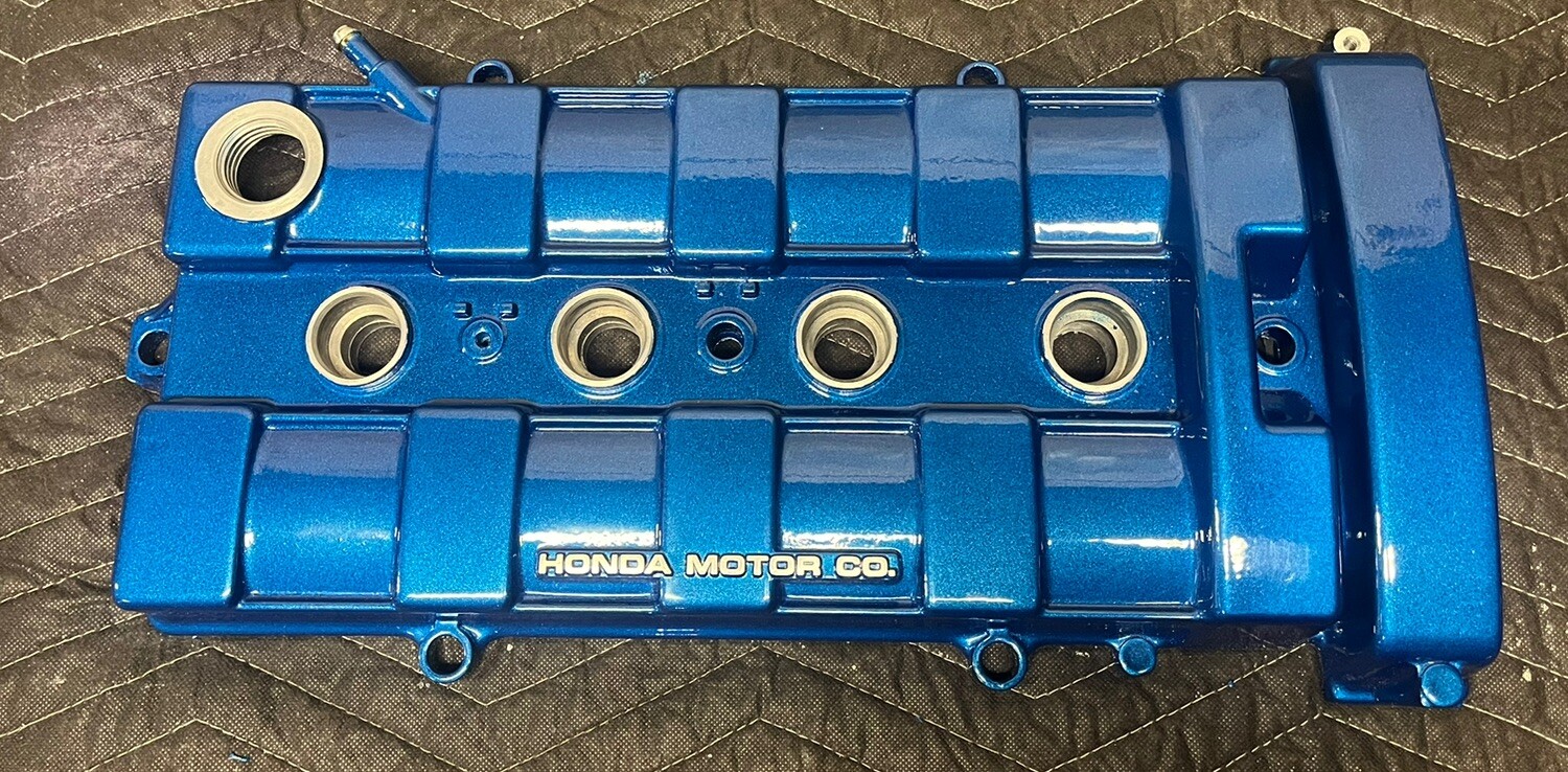 90-93 Acura Integra B18A1 Valve Cover OEM B18 B20 HONDA Blue Metallic Spoon