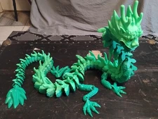 articulated dragon - 3d printed (giant scale) fidget toy