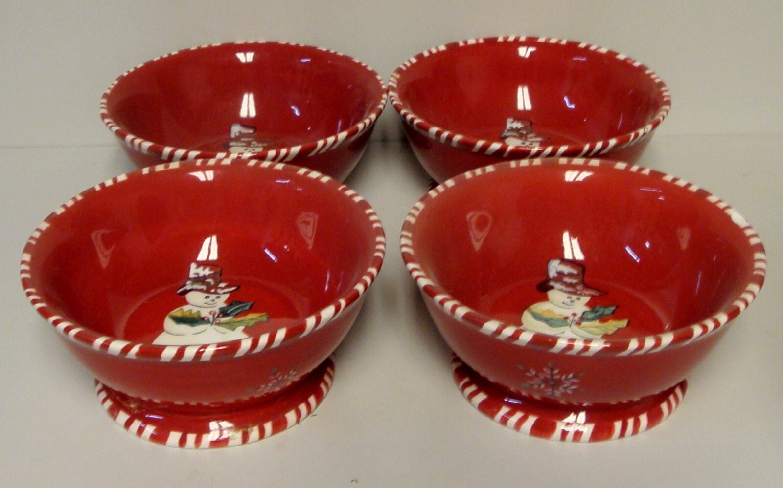 Tracy Porter JOLLY OL' SNOWY (SNOWMAN) 12 Piece Set Dinners Cereal