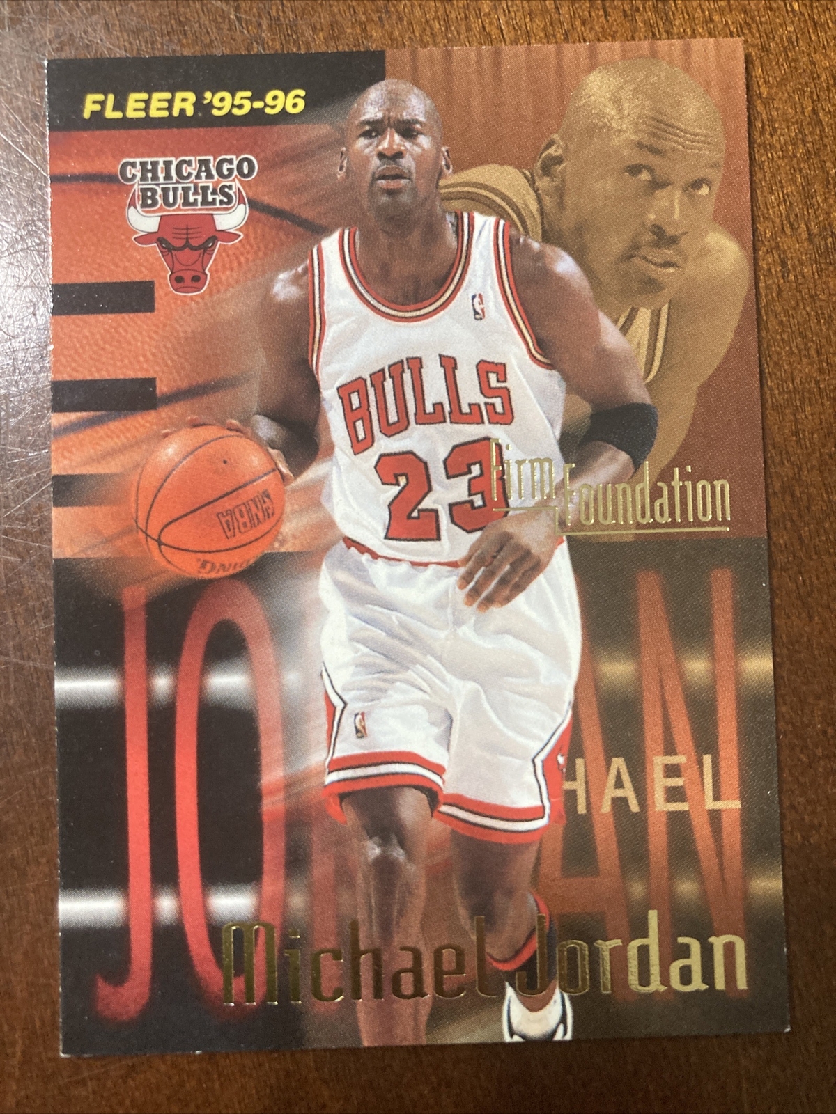 Michael Jordan Firm Foundation PSA 8 Graded Fleer 1995 Chicago Bulls #323