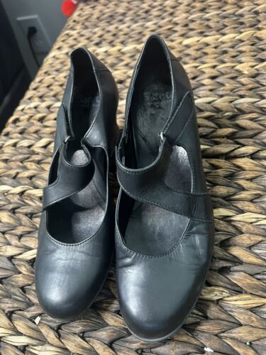 Sanita Wedge Shoe women M•1 Leather Size 39 - Picture 3 of 6