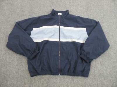 Champion Jacket Mens Adult Large Blue Outdoors Windbreaker Lightweight Coat 