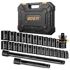 29 Pcs 38 Inch Drive Impact Socket Set Sae 38 To 16 10 Extension Bars 29 Pcs 38 Inch Drive Impact Socket Set Sae 38 To 16 10 Extension Bars