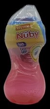 Nuby Trainer Sippy Cup Easy Grip No Spill Soft Flex Spout Red New Sealed
