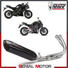 Komplette Auspuffanlage MIVV Suono Schwarz Inox KAWASAKI ER-6N F 2012 2016