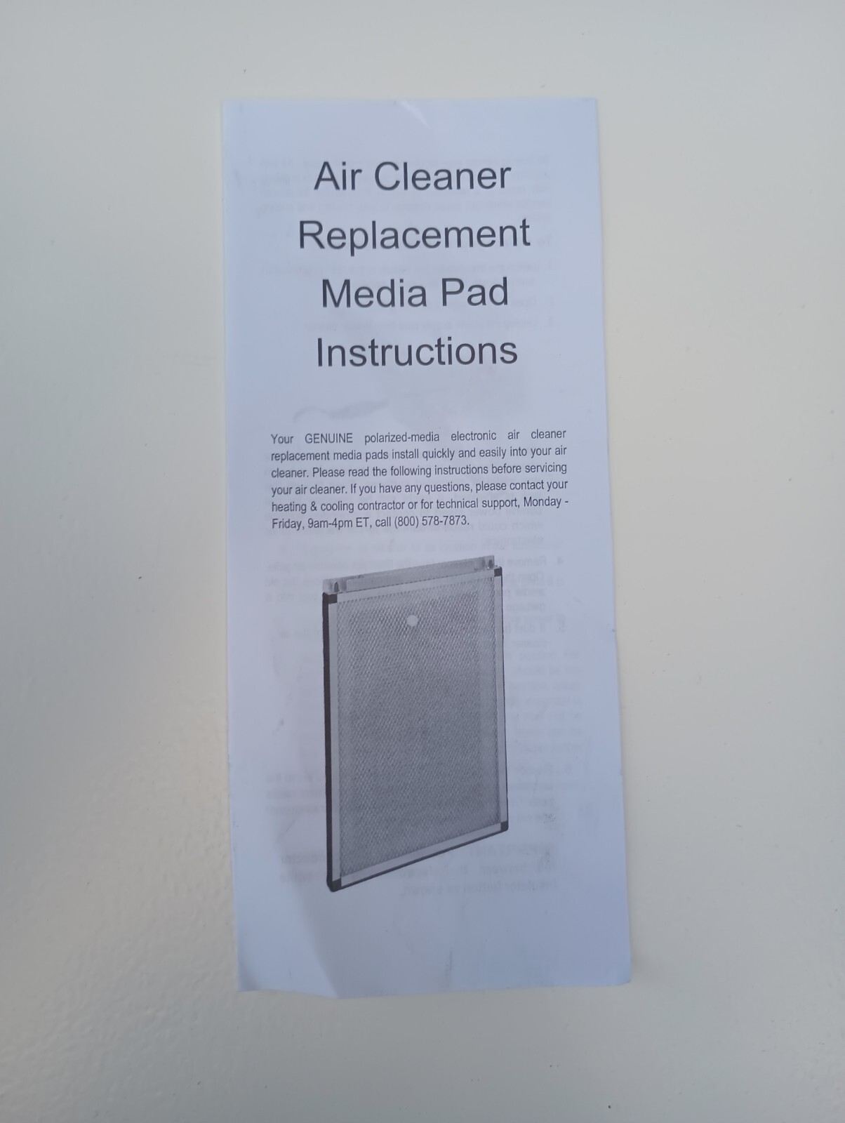 Dynamic Polarized Media Electronic Air Cleaner 13"×21" 3LP1321 4