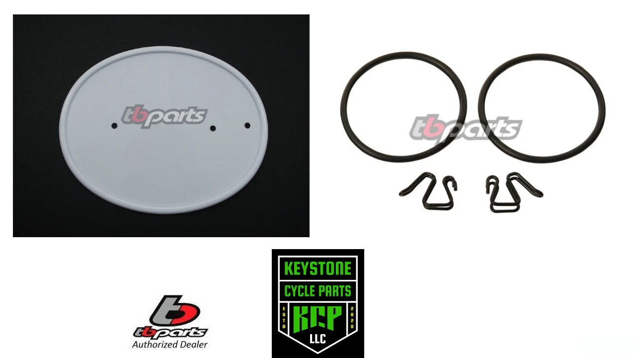 HONDA Z50 Z50R WHITE FRONT NUMBER PLATE WITH CLIPS & BANDS 1979 - 1987