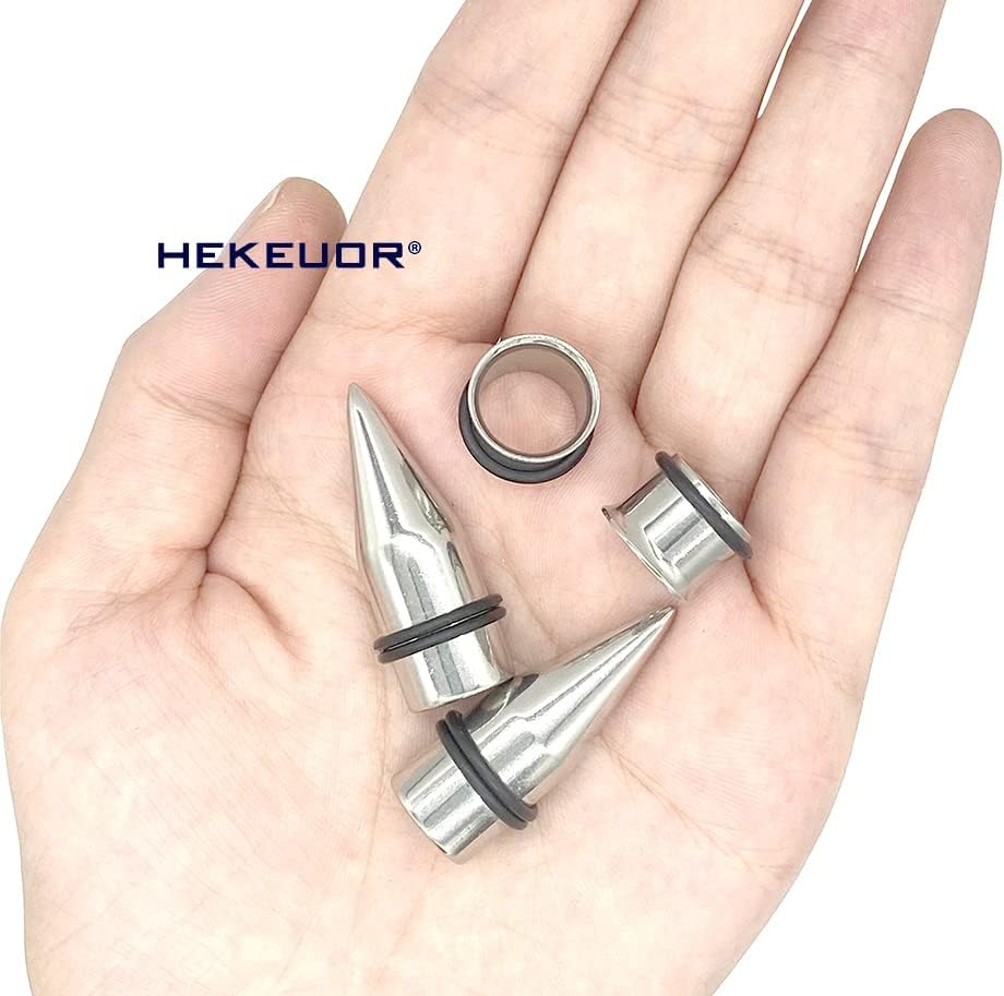 1/2" 12MM Stainless Steel Ear Gauge Taper Stretching and Single Flare