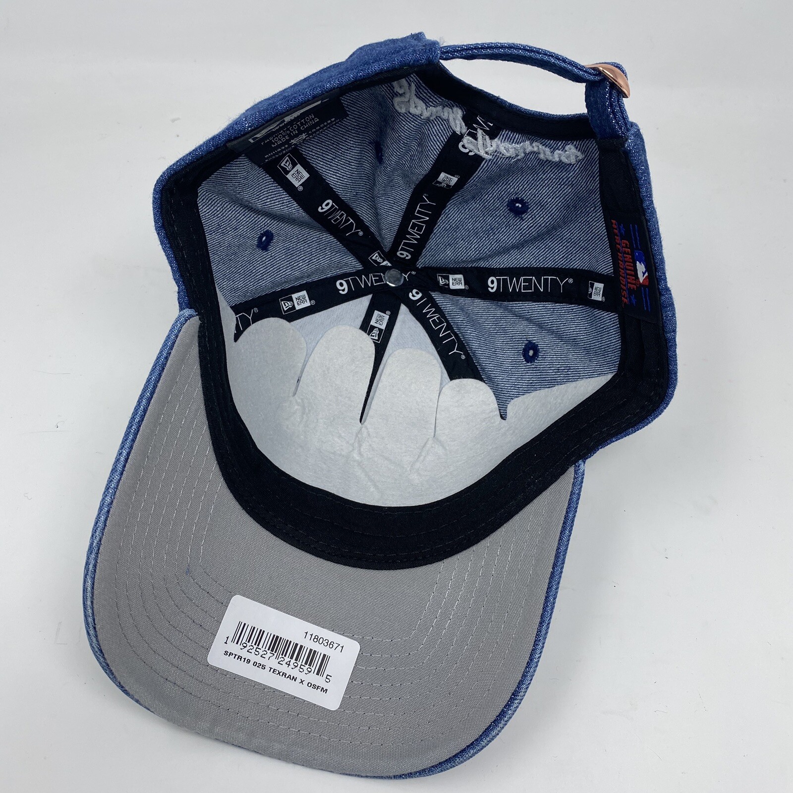 Spring Training Cap Texas Rangers Womens New Era TEXAS RANGERS 9Twenty 920 Denim Spring Training ...