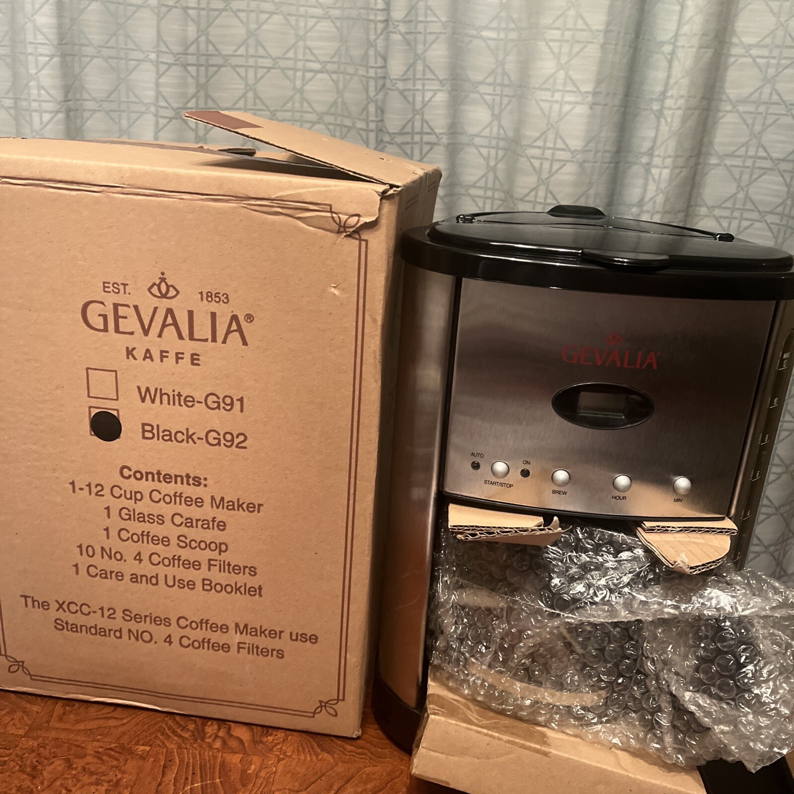 New Gevalia G92 Black Kaffe 12 Cup Coffee Maker XCC12 Brand New eBay