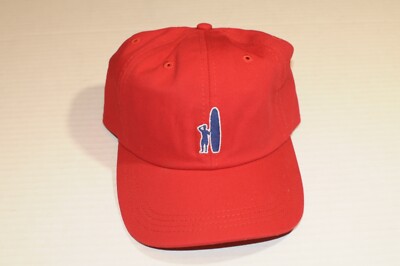 Johnnie O Mens Topper Baseball Hat Cap Red Adjustable Strapback