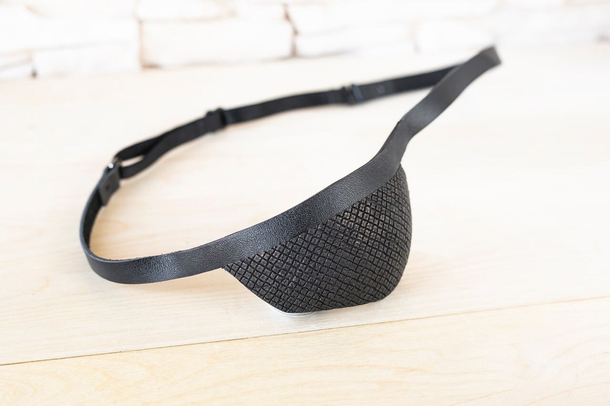 Eye Patch, Leather Eye Patch, Eyepatch, Slim Eye Patch, Unisex