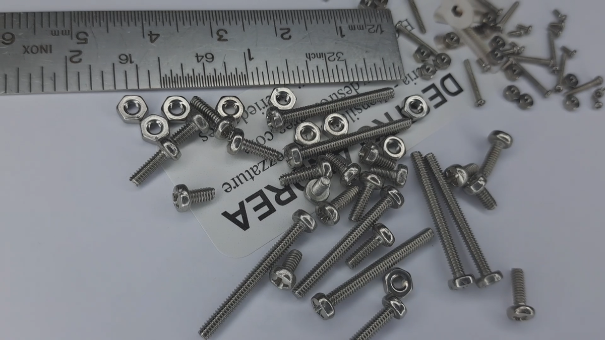 1061 Pz Set Di Viti Per Laptop, Argento Micro Viti Per Computer Portatili, Viti A Testa Svasata Con Testa A Croce, Viti A Testa Piatta Per Riparazione SSD M1.4 M1.7 M2 M2.5 - Foto 7