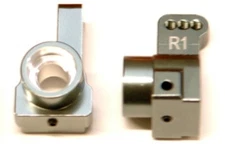 STRC 91418-T1GM Team Associated DR10 GUNMETAL ALLOY 1° Toe-In Rear Hub Carriers 