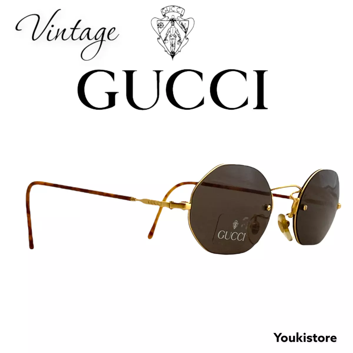 Gucci vintage hotsell round sunglasses
