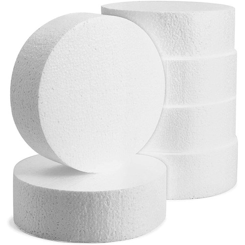 Craft Foam Disk Blank 6"x6"x2" Circles for DIY Projects 6 Pack