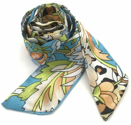 Tuch Seidentuch Tasche Schal Satin Band Haarband Schleife Bandana Krawatte   - Bild 4 von 26