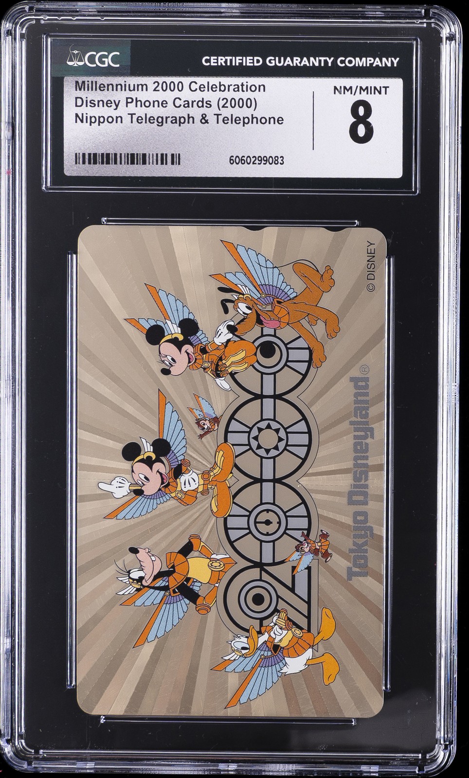 2000 Disney Phone Card Millenium 2000 Celebration Cgc 8