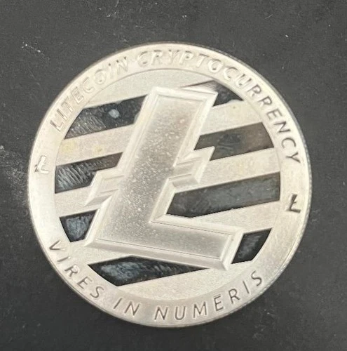 Litecoin 2018 Golden State Mint 1oz .999 SILVER ROUND  BU