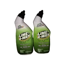 (2) Lime-A-Way Lime Away Thick Gel Formula Toilet Bowl Cleaner Each 16 Oz