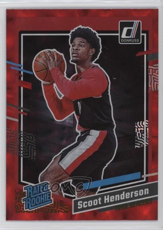 2023-24 Panini Donruss Rated Rookie Red Scoot Henderson #250 18jt