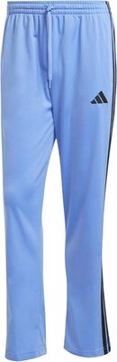 NWT ADIDAS Men's Large L OPEN HEM BOTTOM 3 Tricot Track Pants Light Blue JX5509