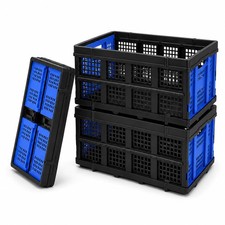 Collapsible Storage Crates 3 Pack, Stackable Foldable Storage Bins for Garage...