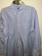 Tommy Hilfiger Ithaca LS Dress Shirt Blue Pin Stripe Sz 15 1/2 Men's