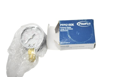 #ad ProFlo PFPG160K Pressure Gauge 160 PSI 1000 KPa Dial Brass Bottom Mount $12.99