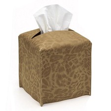 Tissue Box Cover Square, 5.12x5.12x5.12 PU Leather Tissue Boxes Holder, Decor...