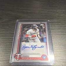 Topps 2025 Chrome Update Rookie Autograph Ryan Fitzgerald #AC-RF Twins