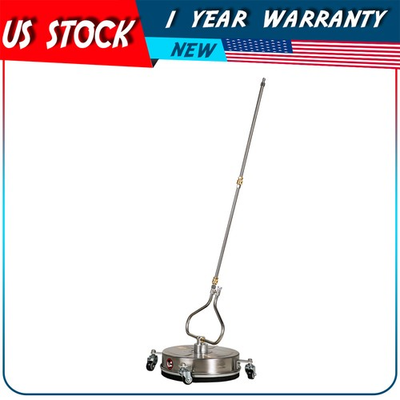 #ad ✅13.7quot; Pressure Washer Surface Cleaner w 4 Wheels Stainless Steel Brand New $72.99