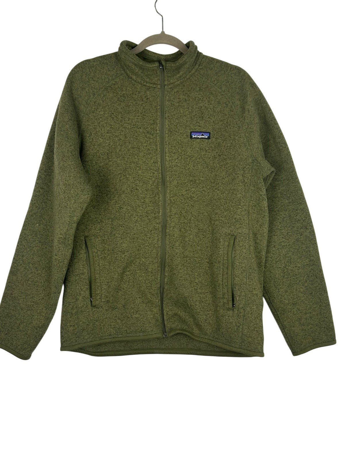 Patagonia Men's Green Large Full-Zip Better Sweater Fleece Jacket with Pockets