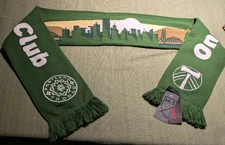 Portland Timbers Thorns Scarf Portland Skyline "ONE COMMUNITY ONE CLUB" 2020 NWT