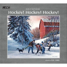 Lang Hockey Hockey Hockey 2026 Wall Calendar by D.R. Laird, 13.4'' x 12''