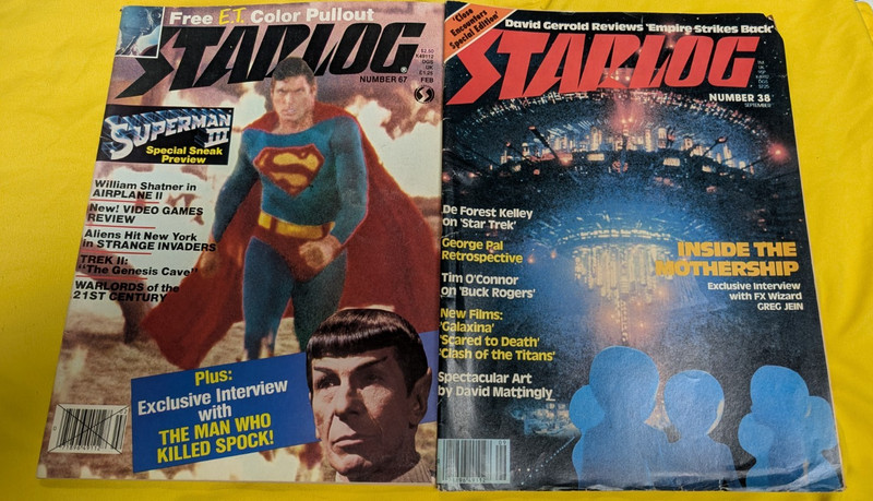 starlog Sci Fi Magazine Lot of 2 1980/1983 Superman & Close Encounter Addition
