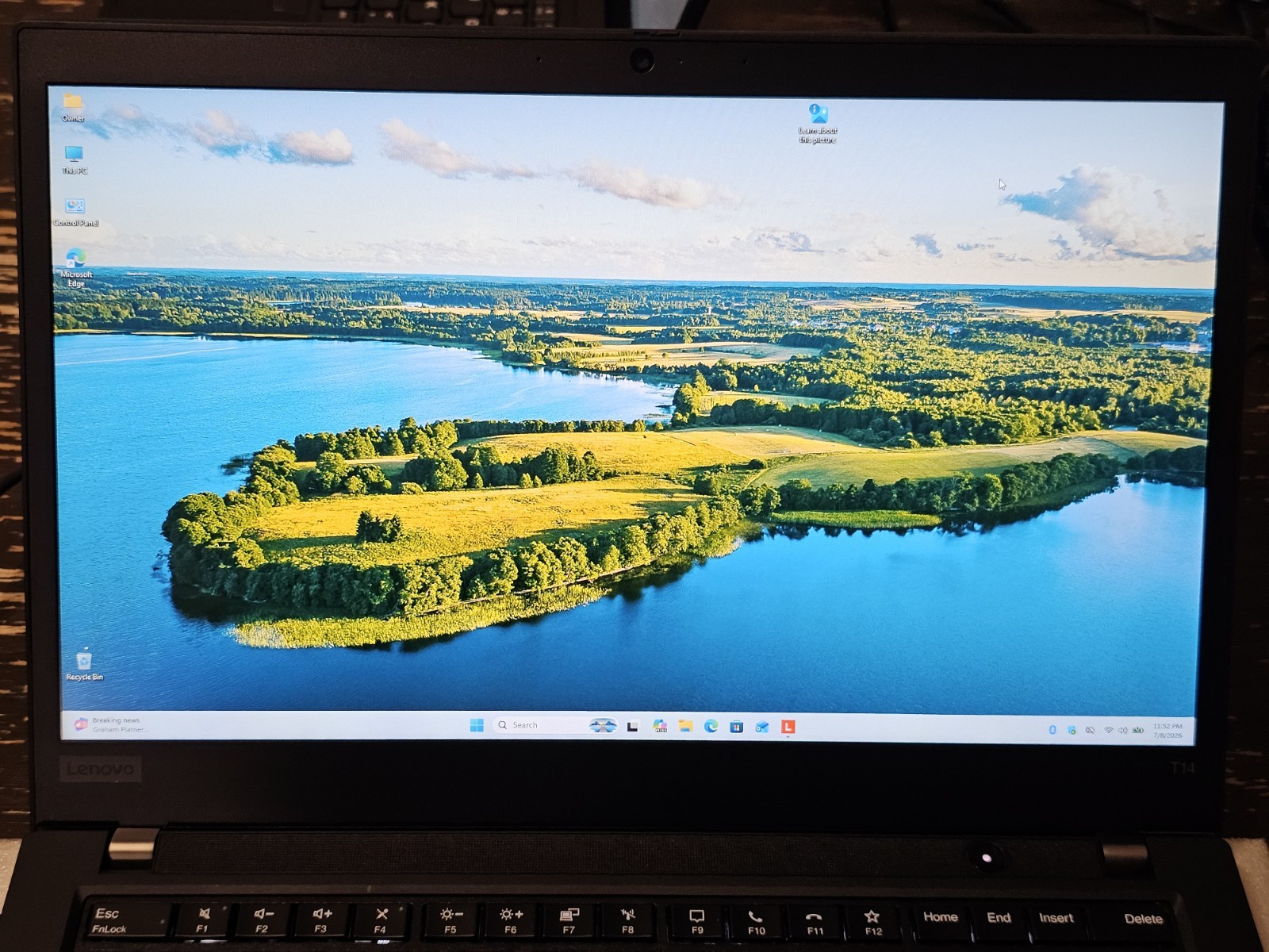 Lenovo ThinkPad T14 Gen 1, 14-Inch Laptop, with AMD Ryzen 7 PRO 4750U, Windows 11 Pro