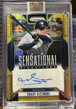 2025 Prizm Baseball Grady Sizemore Sensational Signatures Prizm Gold 7/10 SSP