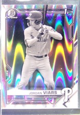 2021 Bowman Draft Jordan Viars Chrome Black & White RayWave Refractor #BDC-132 P