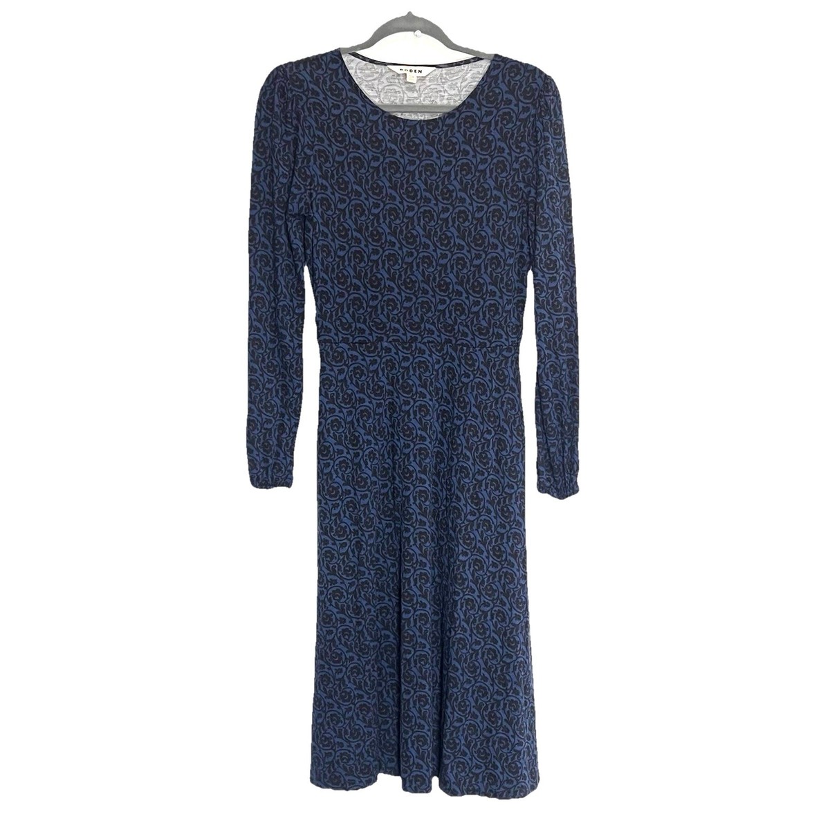 boden blue floral dress Midi Size 6 Black Long Sleeve Modest Classic Work Church Color:Espresso Suede When it comes to recent How to Style Belts