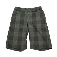Tony Hawk Shorts Boys 16 Gray Plaid Flat Front Slash Pockets Bottoms