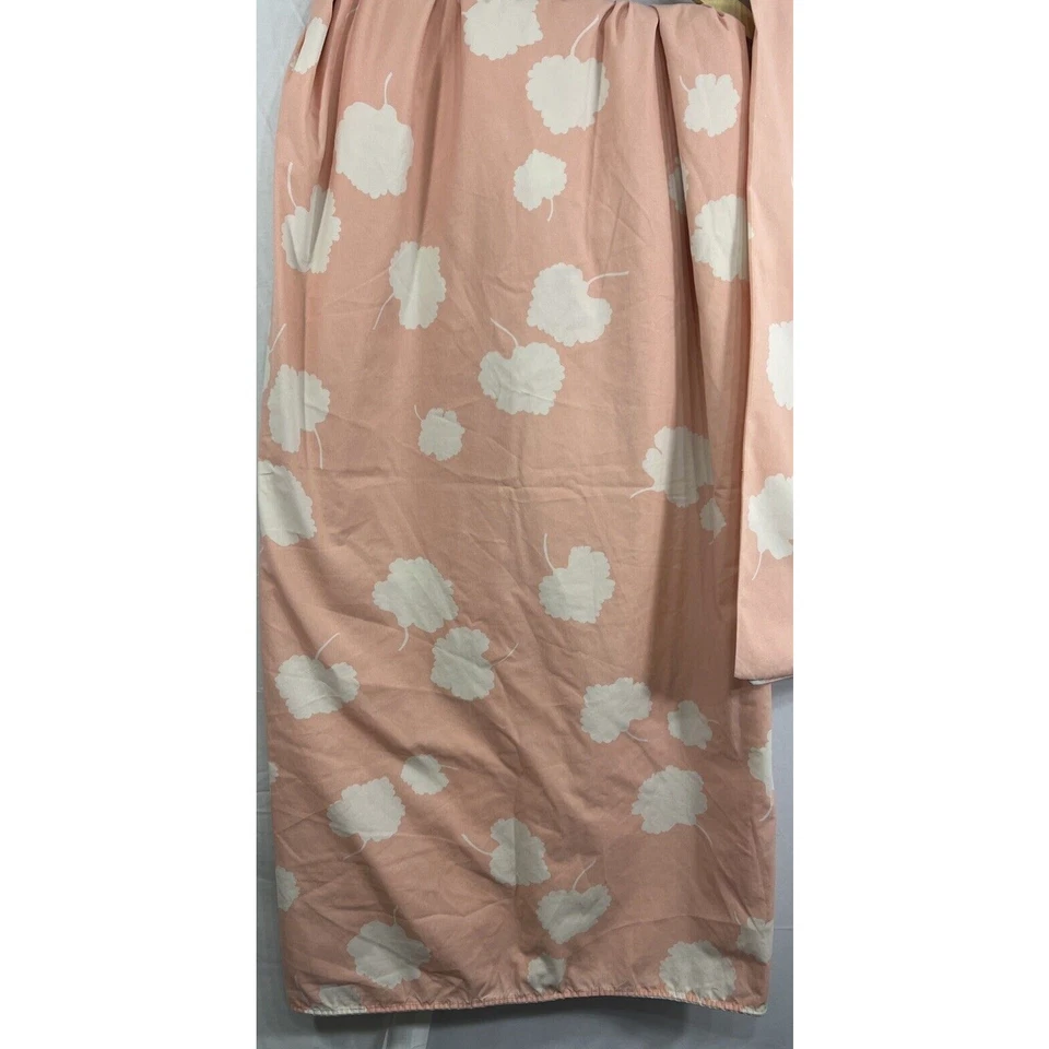 Fundas de almohada sábana plana vintage años 90 Liz Claiborne gráfico flor reina rosa blanco Foto 4 de 4